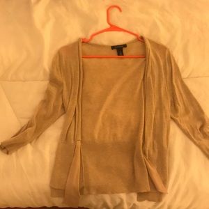 Tan White House black market cardigan sweater